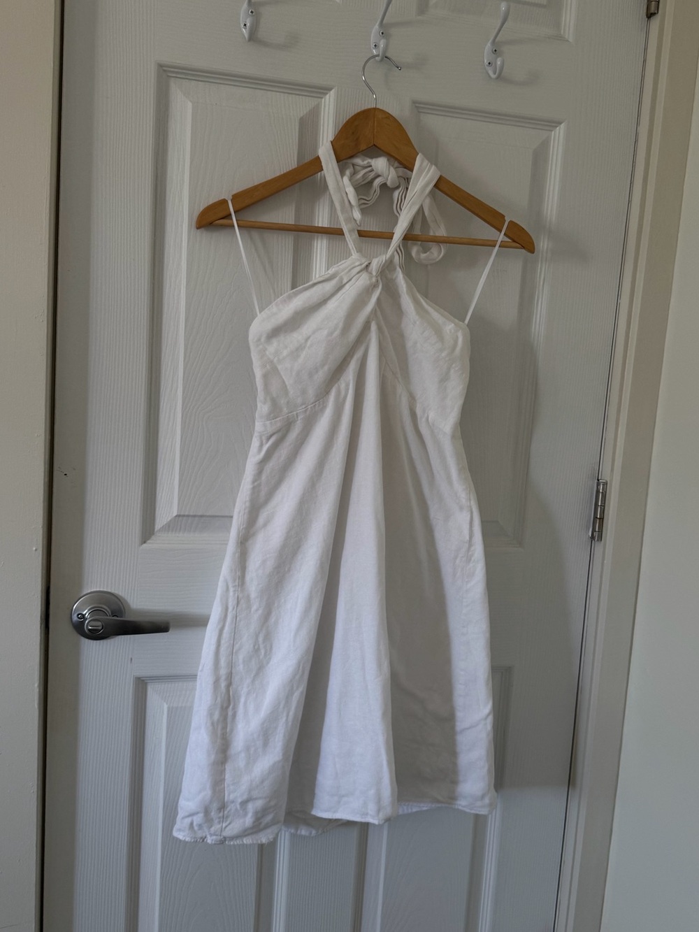 Bar III White Halter Sundress